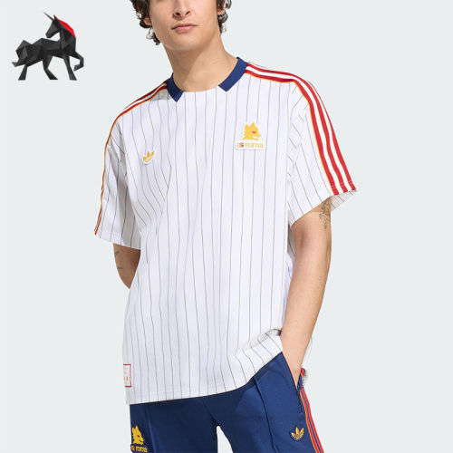 Adidas/阿迪达斯正品三叶草男女运动圆领经典复古足球短袖JM2128