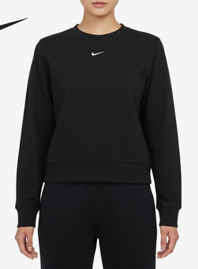 Nike/耐克正品空ONEDFCREWHBR新款女黑色经典简约卫衣IB1451-010