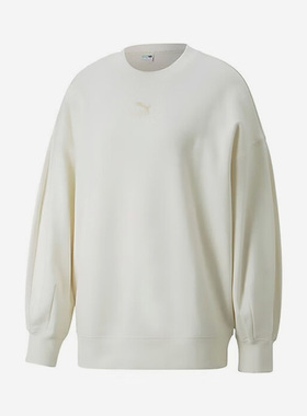 Puma/彪马正品秋新款圆领休闲透气女子运动卫衣673570-99