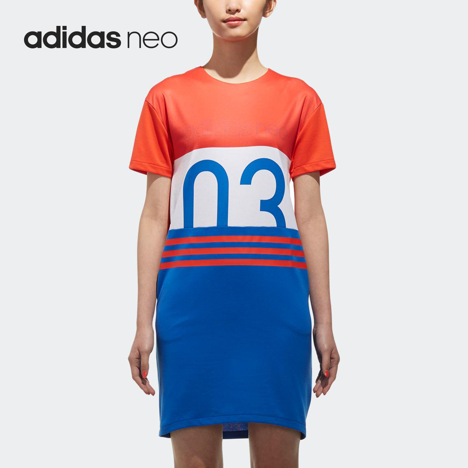 Adidas/阿迪达斯正品夏季女子新款运动休闲透气连衣裙CV7367