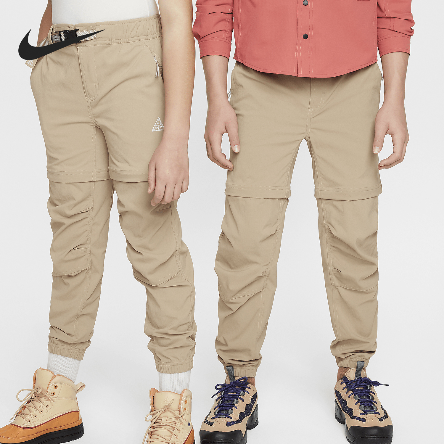 耐克大童梭织可拆卸长裤