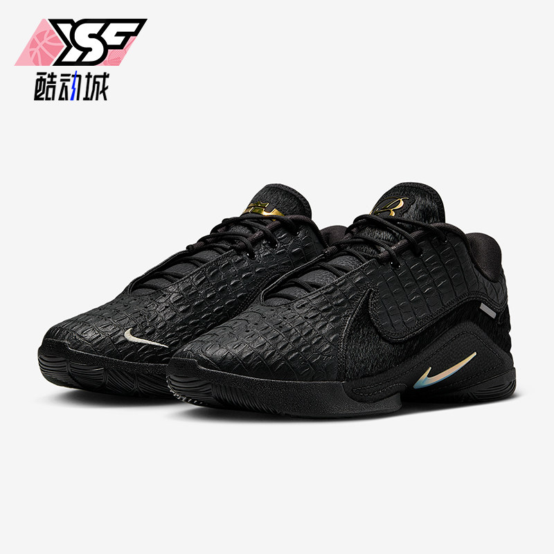 Nike/耐克正品JORDAN新款男黑金色实战赛场经典篮球鞋IB3865-001