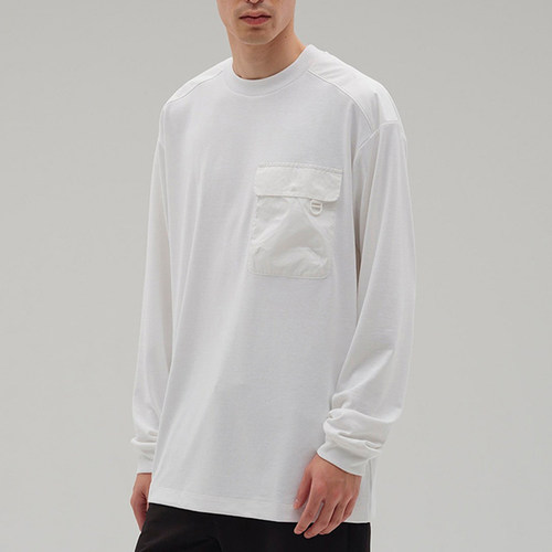 New Balance/NB正品2025新款男子纯色简约休闲长袖T恤AMT45000-WT