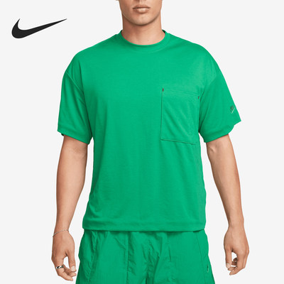 Nike/耐克正品新款男士简约圆领针织透气短袖T恤FB7393-324