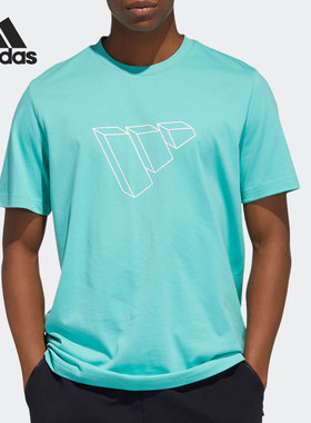 Adidas/阿迪达斯正品当季男子新款休闲运动型格短袖T恤 GP0967