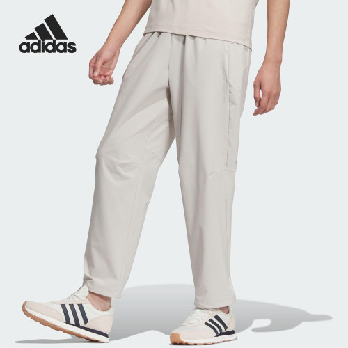 Adidas/阿迪达斯正品2025男士经典梭织时尚休闲运动长裤JZ8398