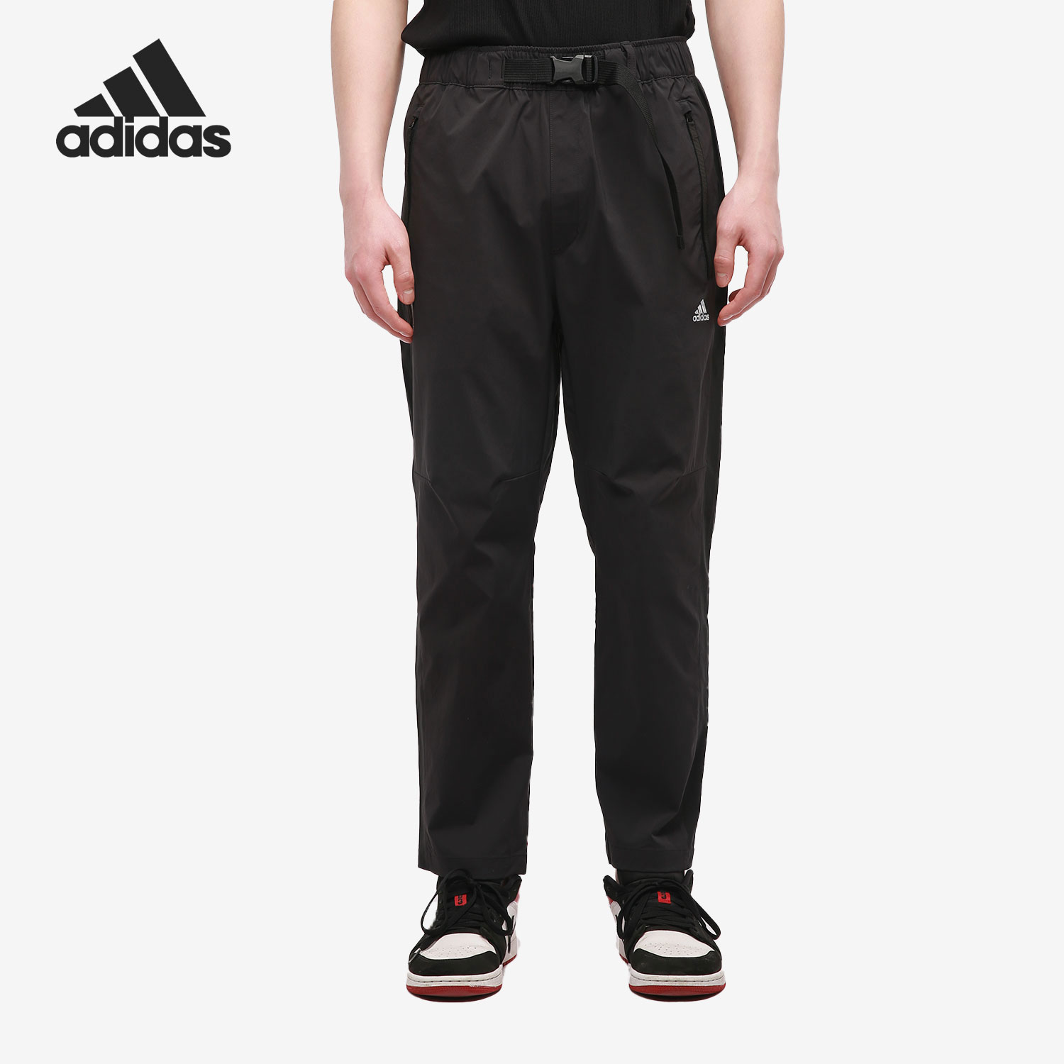 Adidas/阿迪达斯正品2021夏季新款男子休闲梭织运动长裤 GP0871