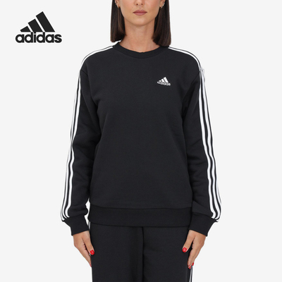 Adidas/阿迪达斯正品2025秋季款女士日常圆领套头耐穿卫衣HZ5744