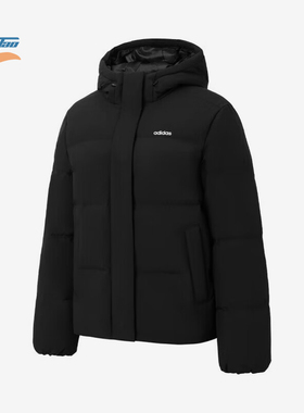 Adidas/阿迪达斯正品户外女士运动休闲连帽羽绒服外套JL9593