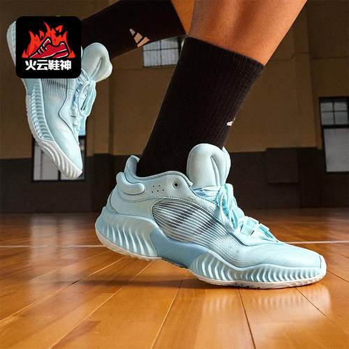 Adidas/阿迪达斯正品男士训练减震耐磨运动低帮系带篮球鞋JH5839