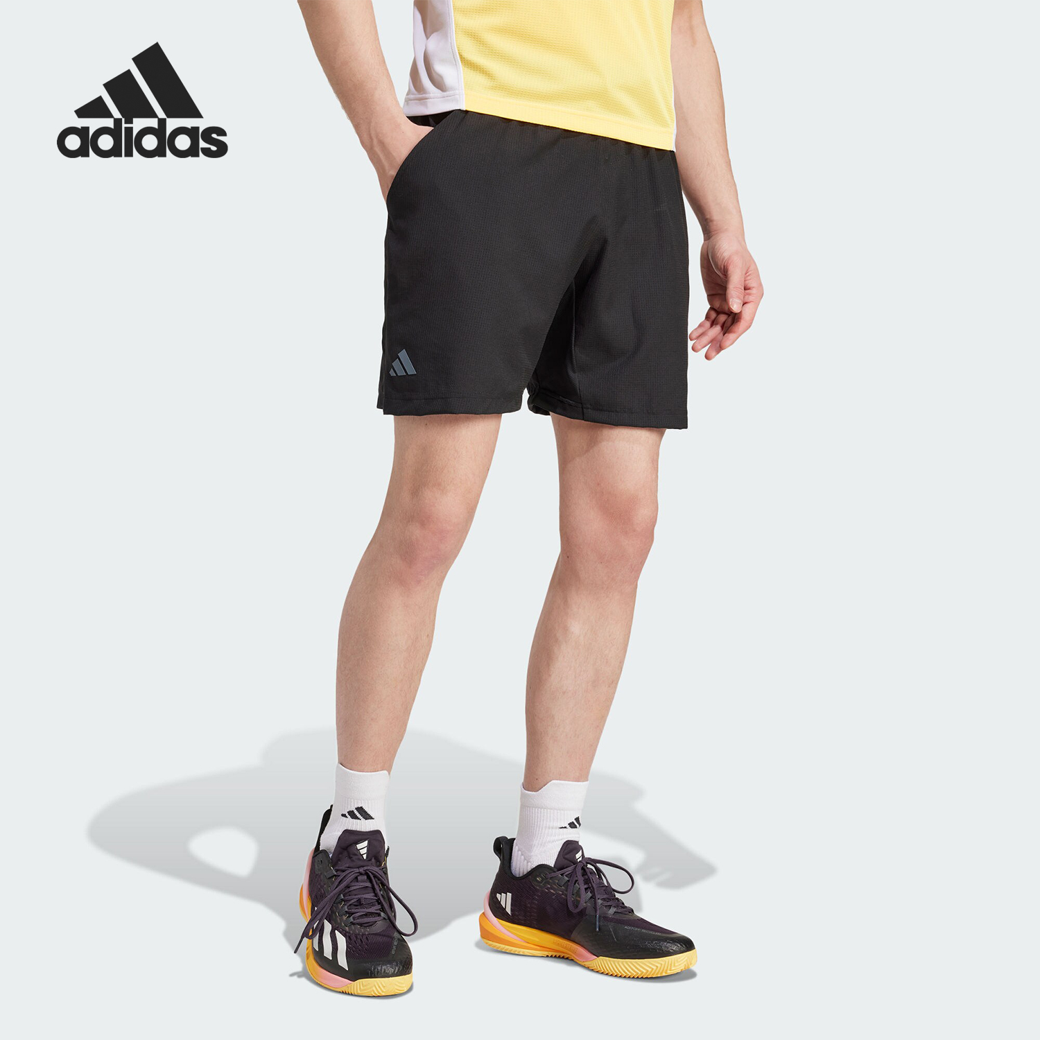 Adidas/阿迪达斯正品夏季新款男士透气网球运动短裤IW6249
