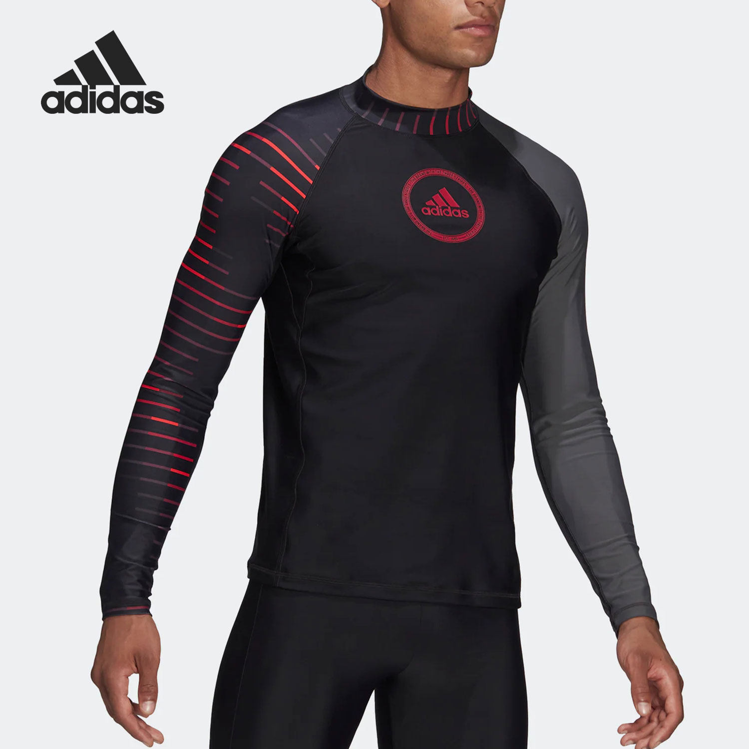 Adidas/阿迪达斯正品2022夏季新款紧身男子运动长袖T恤HB1806,运动服/休闲服装,运动T恤,淘宝优惠券,粉丝福利购,淘宝优惠卷