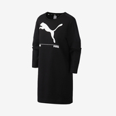 2025女士圆领针织运动宽松LOGO印花连衣裙582770 Puma 彪马正品