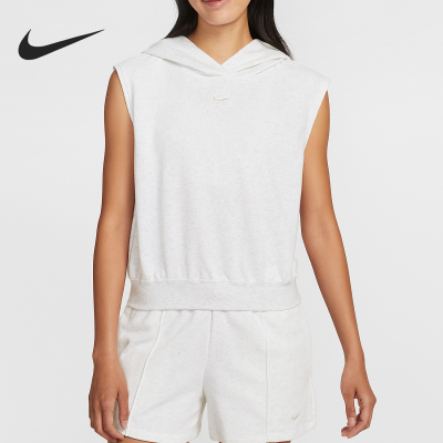 Nike/耐克正品Sportswear女士短款连帽经典无袖上衣HV2396-051