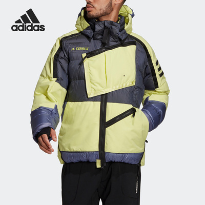 Adidas/阿迪达斯正品男子时尚运动休闲保暖连帽羽绒服GQ3693