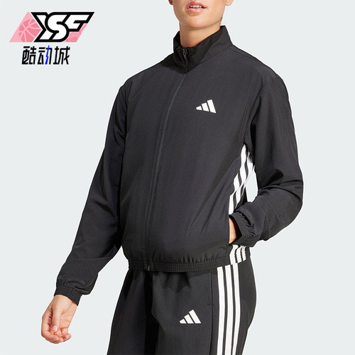 Adidas/阿迪达斯正品25新款女士经典梭织训练运动跑步外套JD6539