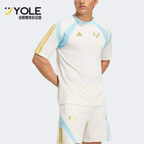 Adidas/阿迪达斯正品男士印花休闲圆领套头经典透气短袖T恤KH0334