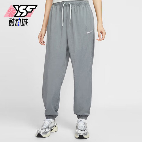 Nike/耐克正品OVERSIZE女士梭织运动经典束脚宽松长裤IH0827-091