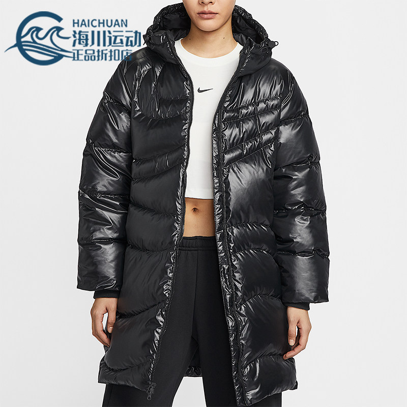 Nike/耐克正品冬季新款女士户外拒水保暖中长款羽绒服HV2752-010