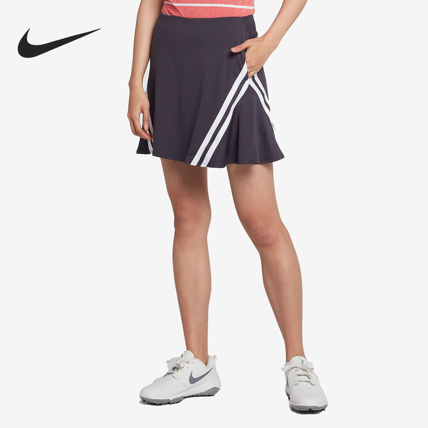 Nike/耐克正品夏季新款女子高尔夫运动透气半身裙AV3667-015