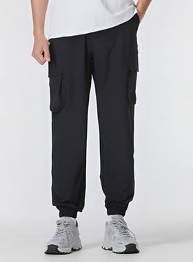 New Balance/NB正品运动男子速干透气梭织工装长裤AMP43320-BK