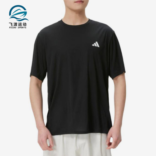 Adidas/阿迪达斯正品圆领套头短袖跑步T恤新款短袖T恤KU8712