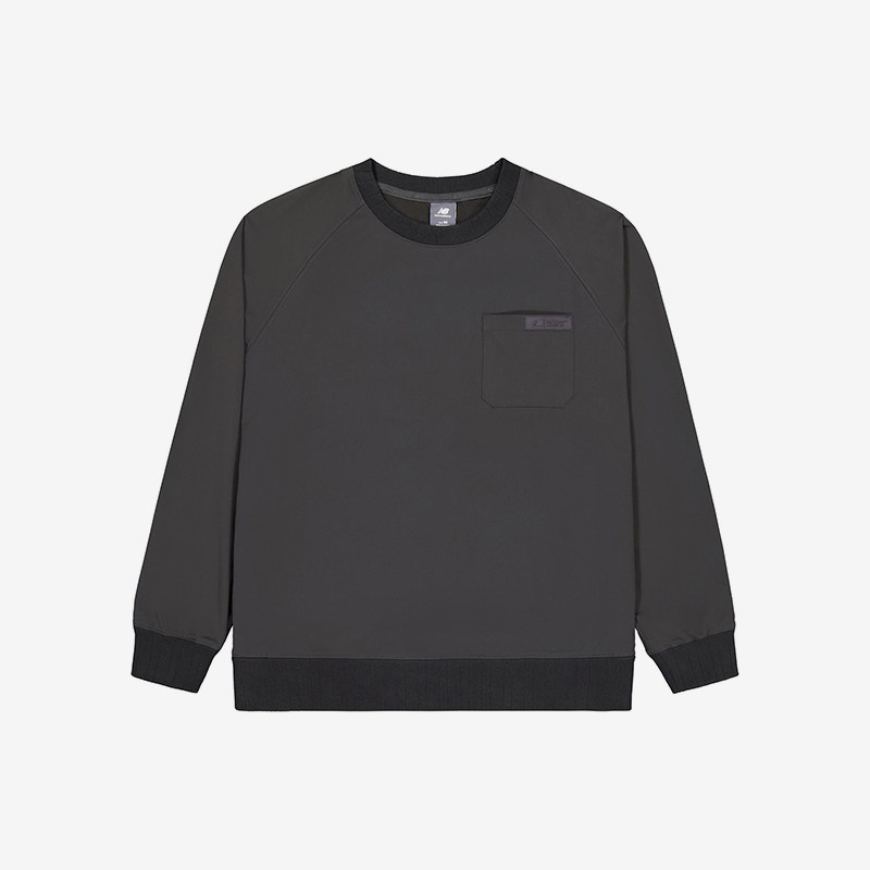 New Balance/NB正品新款男士复古圆领简约卫衣套头衫NCE35071-DKG