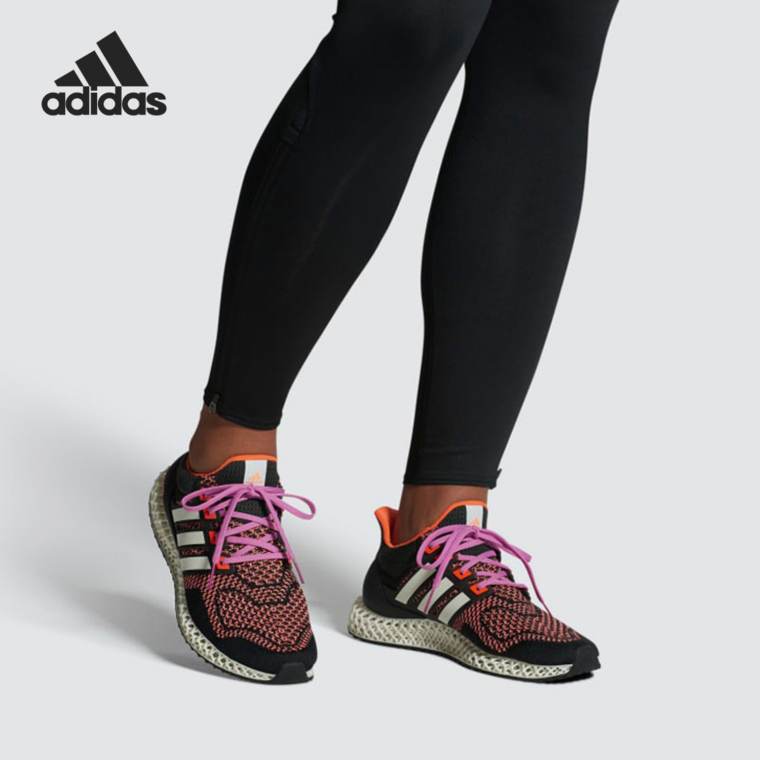 阿迪达斯男子低帮休闲运动跑步鞋