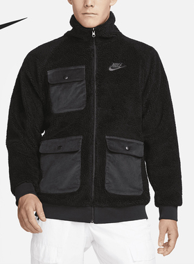 Nike/耐克正品2025冬季款男士日常立领运动刺绣外套DZ4713-010