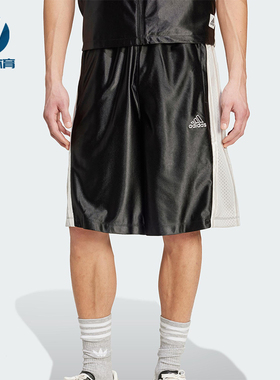 Adidas/阿迪达斯正品2025夏季款男士透气经典运动宽松短裤JD5407