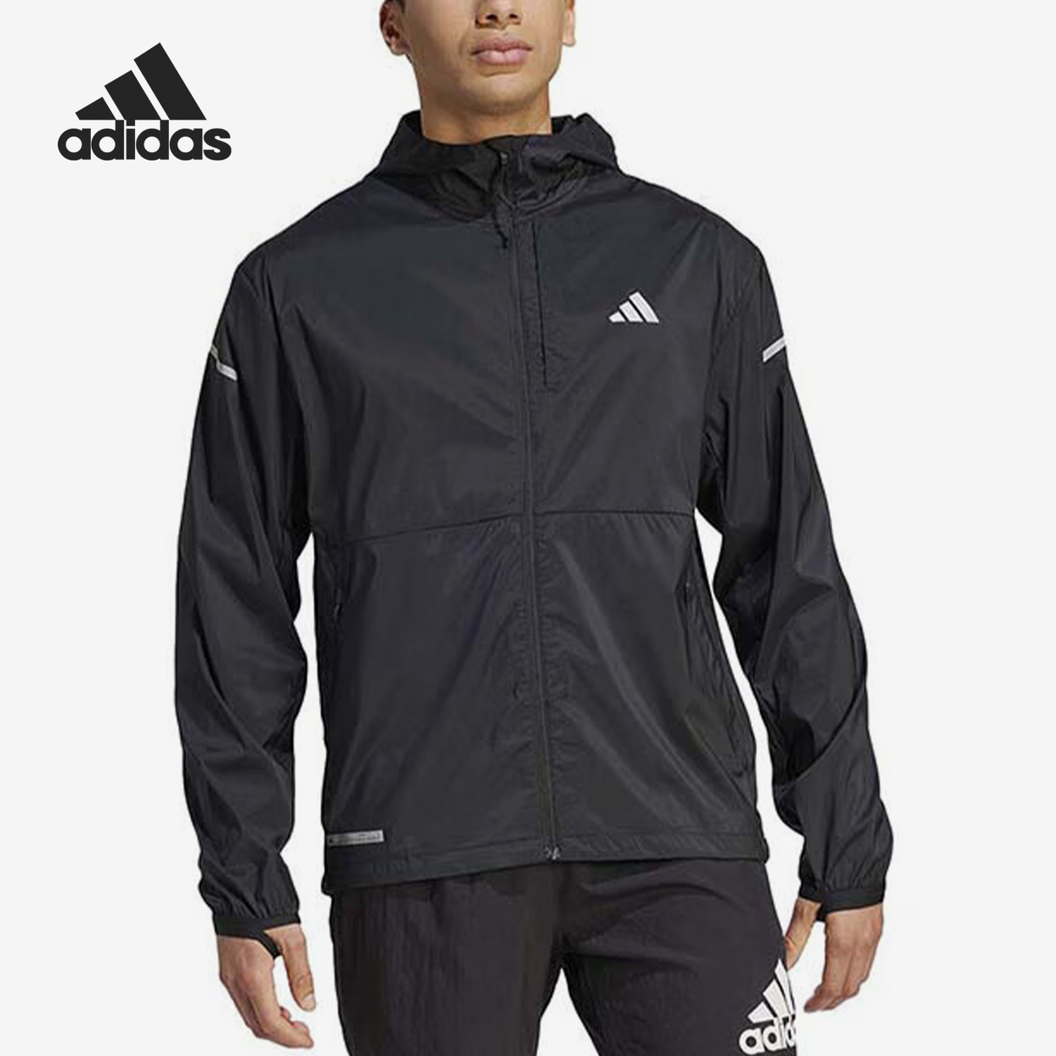 阿迪达斯男士休闲运动外套