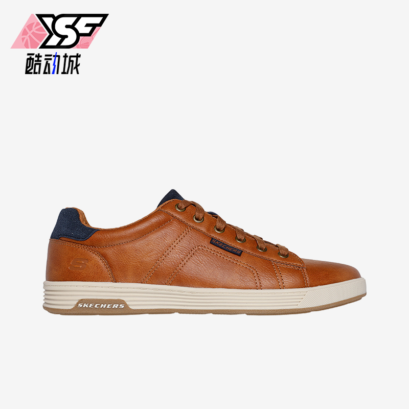 斯凯奇男士支撑绑带时尚板鞋