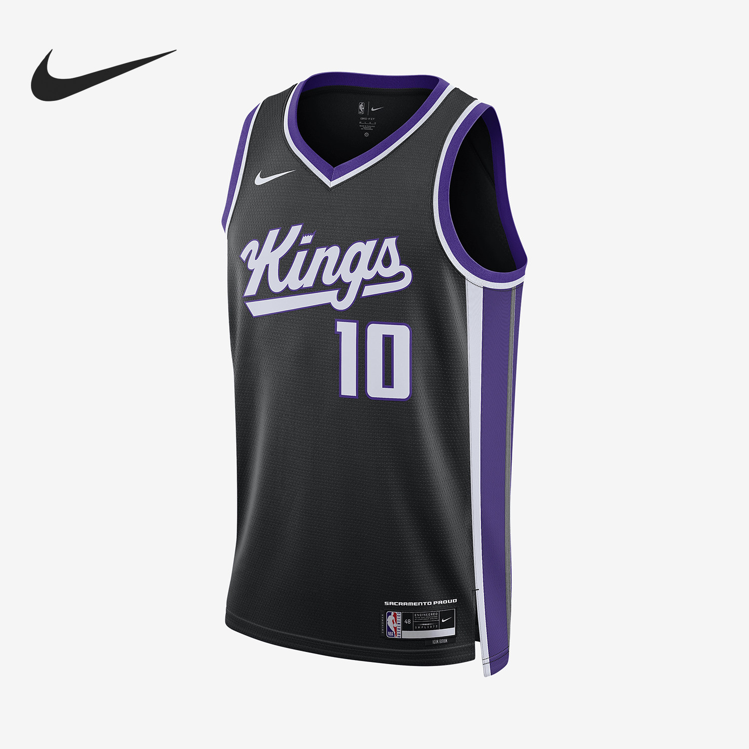 Nike/耐克正品萨克拉门托国王队NBA男士篮球球衣DX8621-011