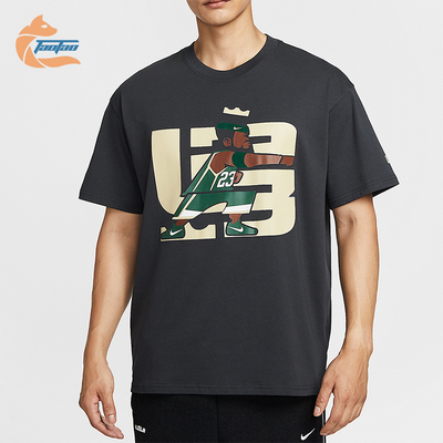 Nike/耐克正品2025男士日常圆领套头透气印花运动短袖IH8539-045