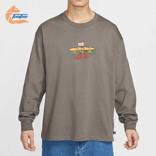 Nike/耐克正品春季新款男士经典印花宽松透气长袖T恤HJ0807-289