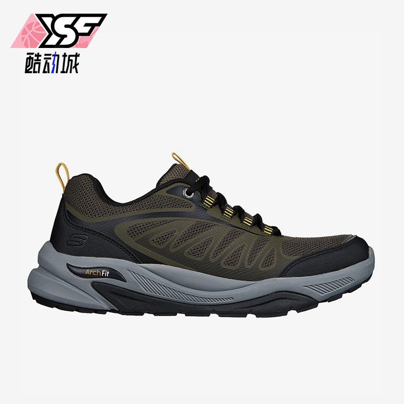 Skechers/斯凯奇正品冬季男士透气低帮耐磨户外登山运动鞋