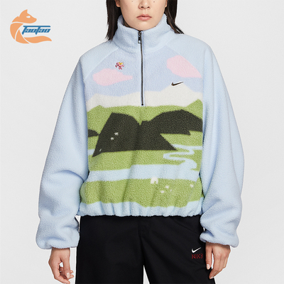 Nike/耐克正品Sportswear女士日常立领刺绣休闲外套IQ3822-407