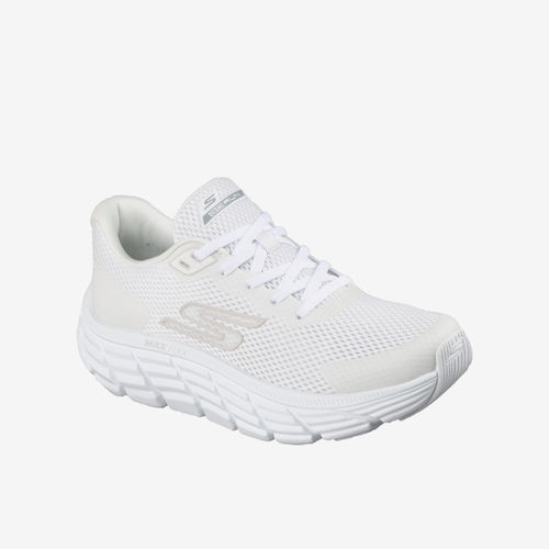 Skechers斯凯奇正品MAX FLEX女缓震回弹轻便透气跑步鞋129761-WHT