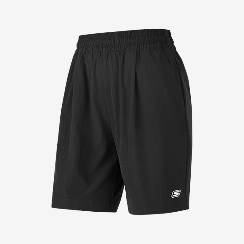Skechers/斯凯奇正品夏季新款女子运动透气休闲松紧梭织短裤