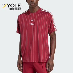 Adidas/阿迪达斯正品三叶草男女运动休闲复古短袖球衣T恤KB6427