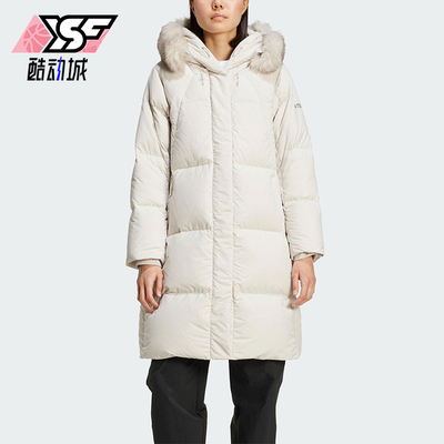 Adidas/阿迪达斯正品冬季女士长款鹅绒保暖时尚耐穿羽绒服KC8486