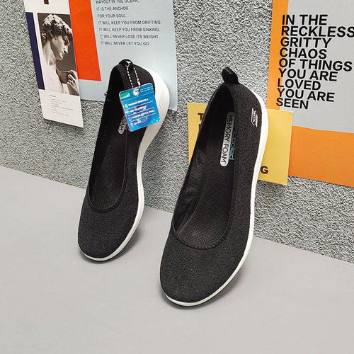 Skechers/斯凯奇正品新款女子新款一脚蹬舒适懒人鞋跑步鞋