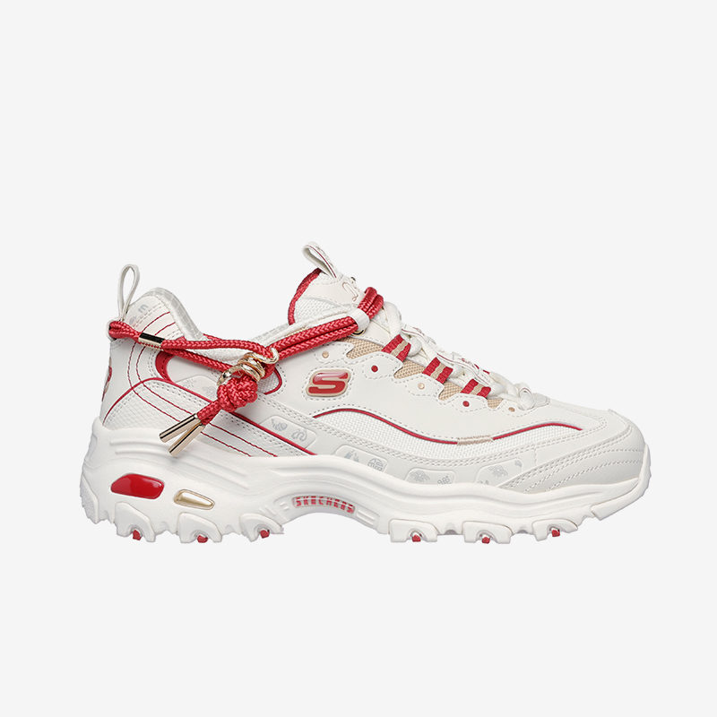 Skechers/斯凯奇正品秋冬新款女士厚底拼接复古运动老爹鞋