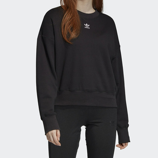 圆领卫衣EK0329 三叶草26夏女子休闲套衫 Adidas 阿迪达斯正品