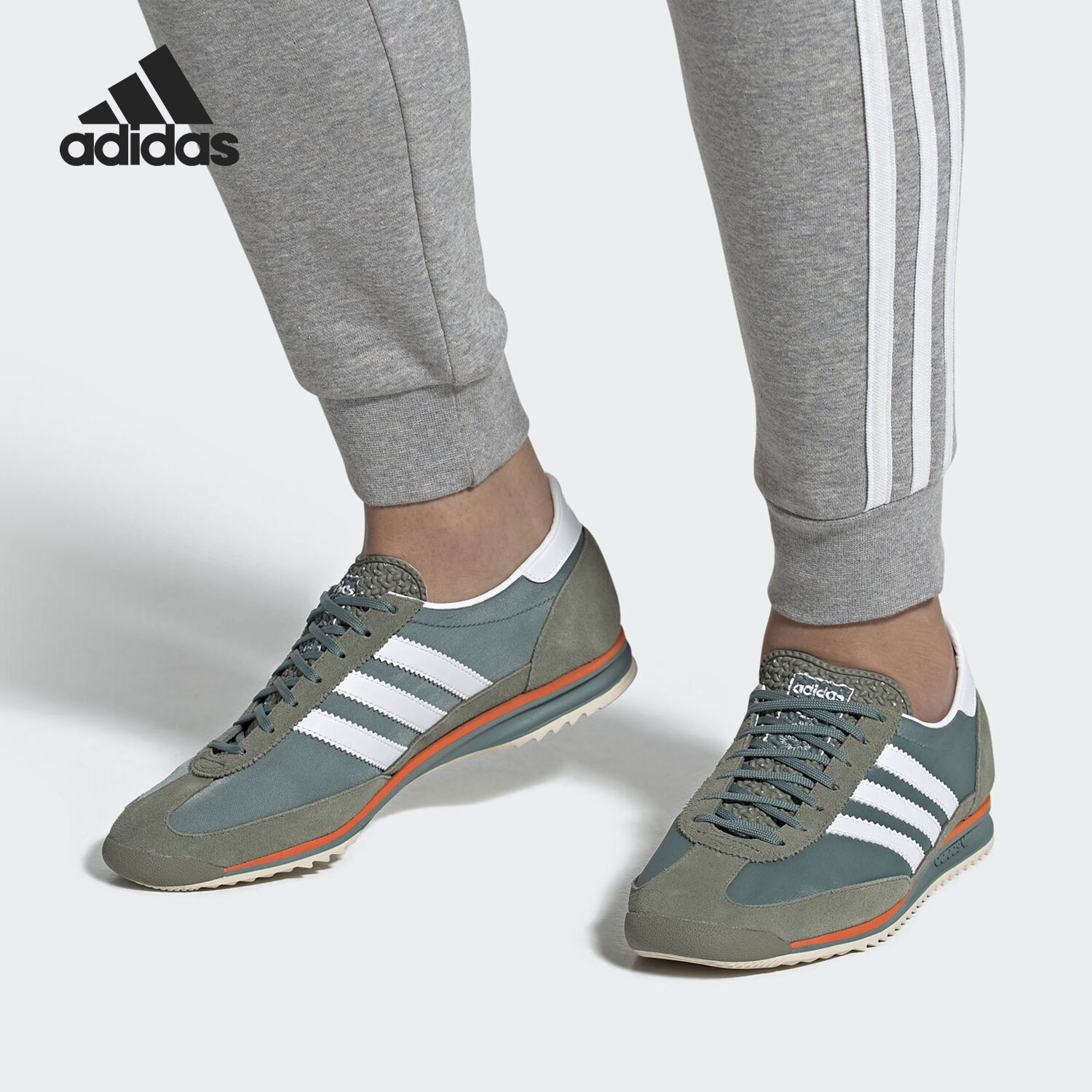 Adidas/阿迪达斯正品三叶草SL 72 男女复古运动休闲板鞋 EG5198