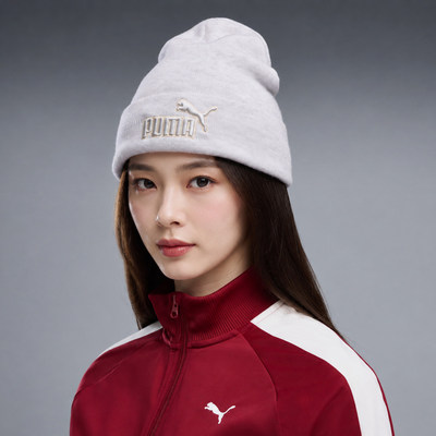 Puma彪马正品Essentials Elevated男女刺绣毛线运动帽027368-03