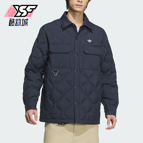 阿迪达斯男士宽松保暖羽绒服