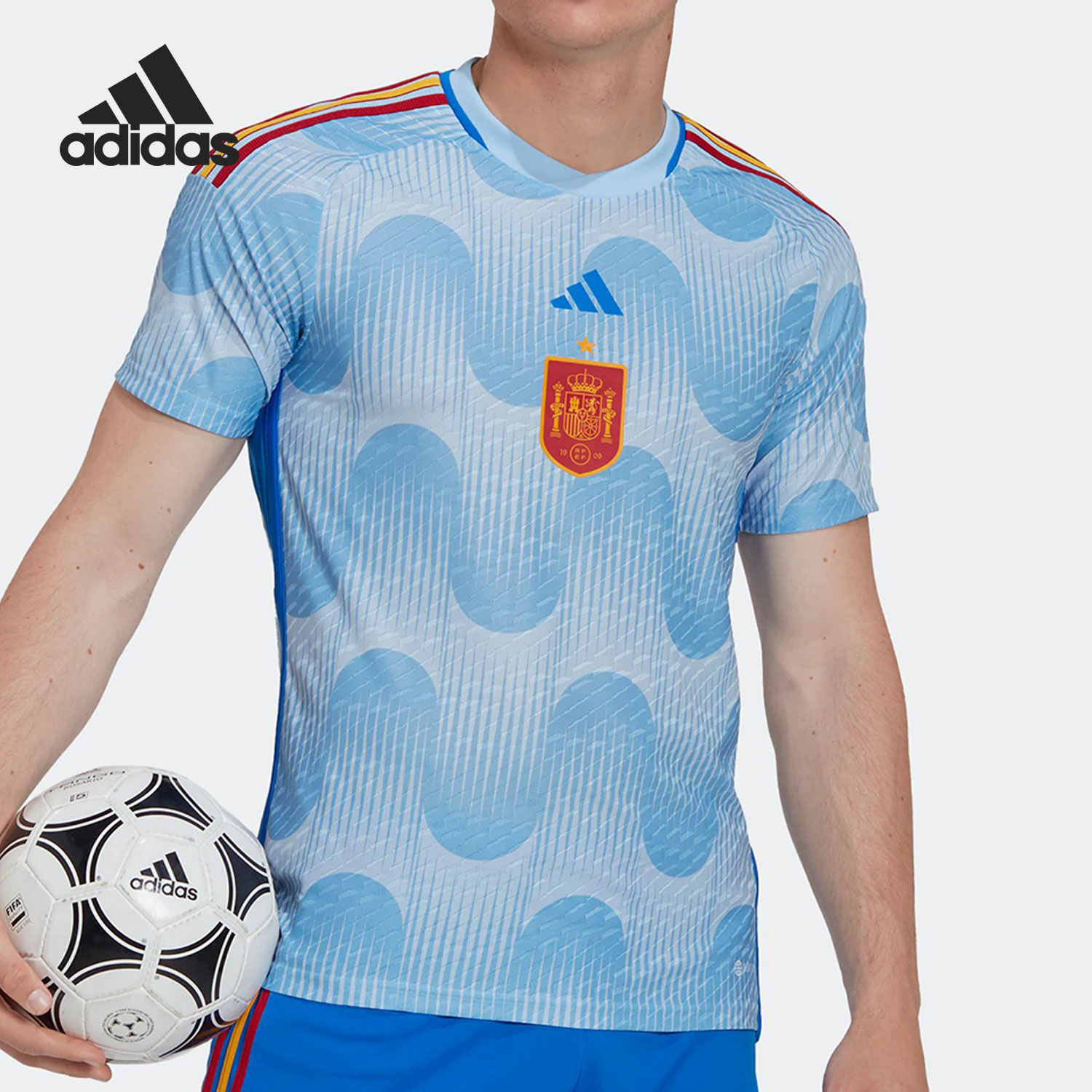 Adidas/阿迪达斯正品西班牙队球员版客场男子足球球衣HE2024