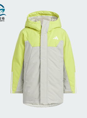 Adidas/阿迪达斯正品JK L PARKA DOWN儿童保暖拼接羽绒服KC5410