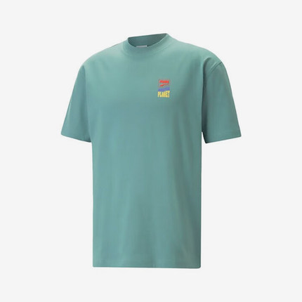 Puma/彪马正品夏季新款男士罗纹运动圆领印花短袖620744-84